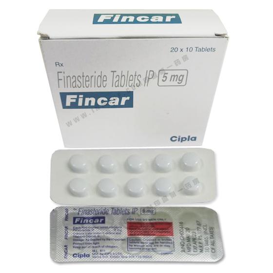 Fincar印度非那雄胺5mg（Finasteride)保法止