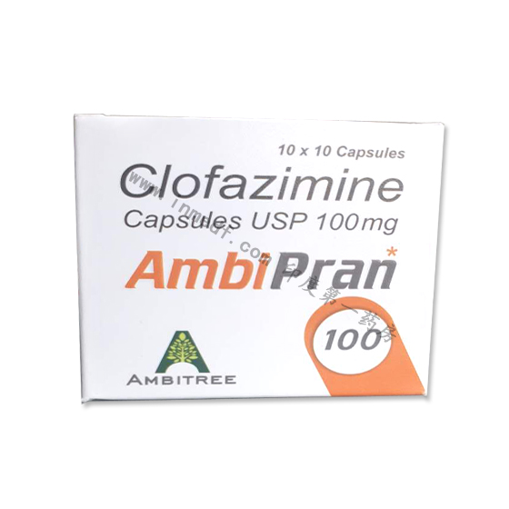AMbipran印度氯法齐明Clofazimine（capsules100MG） 安必成AMBITREE