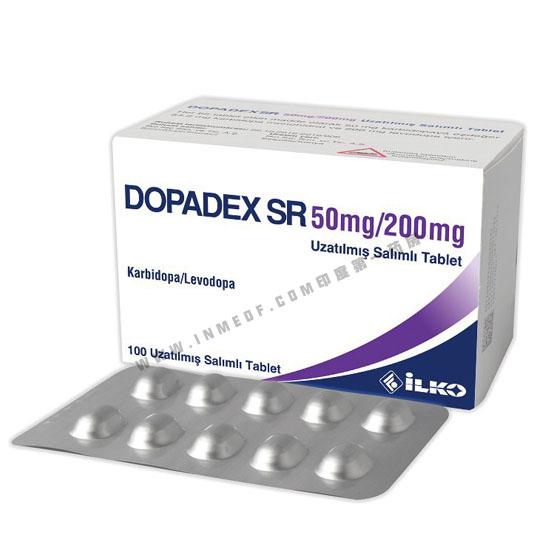 DOPADEX SR（息宁）卡左双多巴缓释片Levodopa/carbidopa土耳其版ILKO
